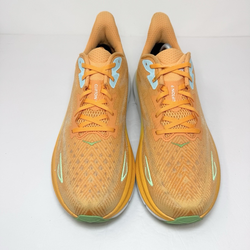 Hoka One One Clifton 9 Men's Running Shoes Size 12 D Orange - Picture 4 of 15